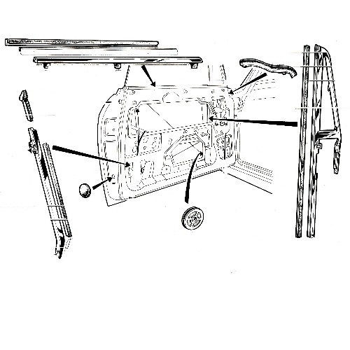 Poignèes, barillets, mécanique porte, joints 2