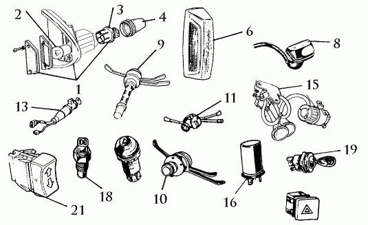 Kennzeichenleuchte links, Altissimo