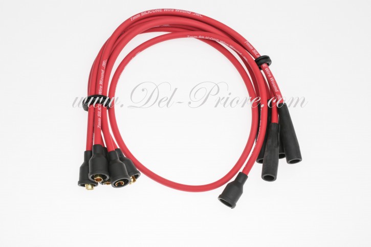 serie cavi candele rosso, 5 pezzi, Silikon distibutor inferiore