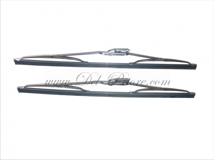 set of wiper blades, chromed 39cm