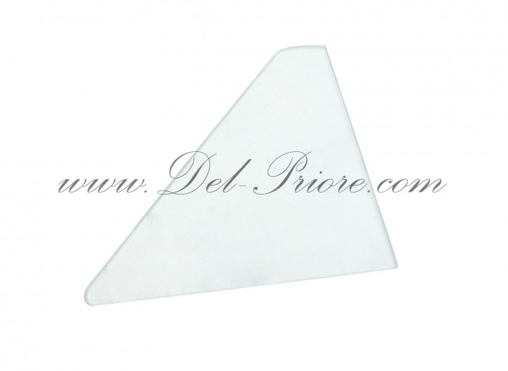 triangular window pane, clear