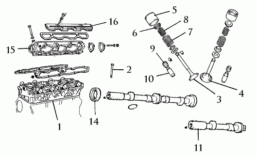 set of cylinder head bolt ( 10 pieces) 10x115