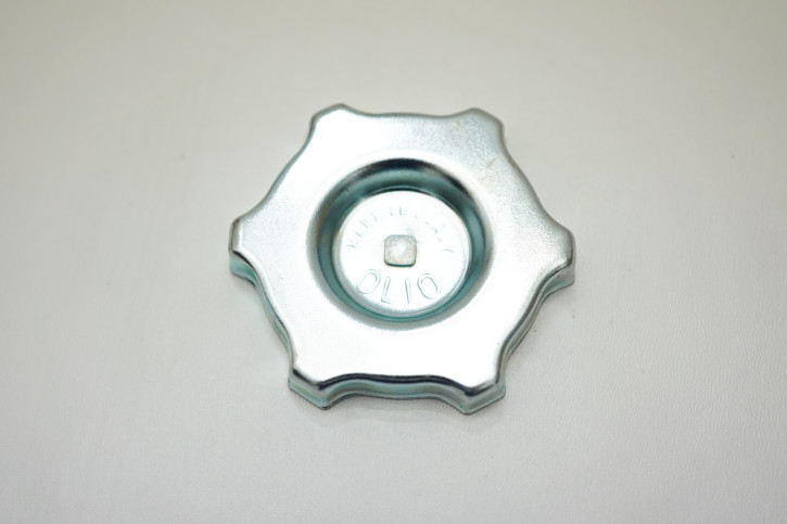 Bouchon chromé huile moteur, chromer avec bourrage