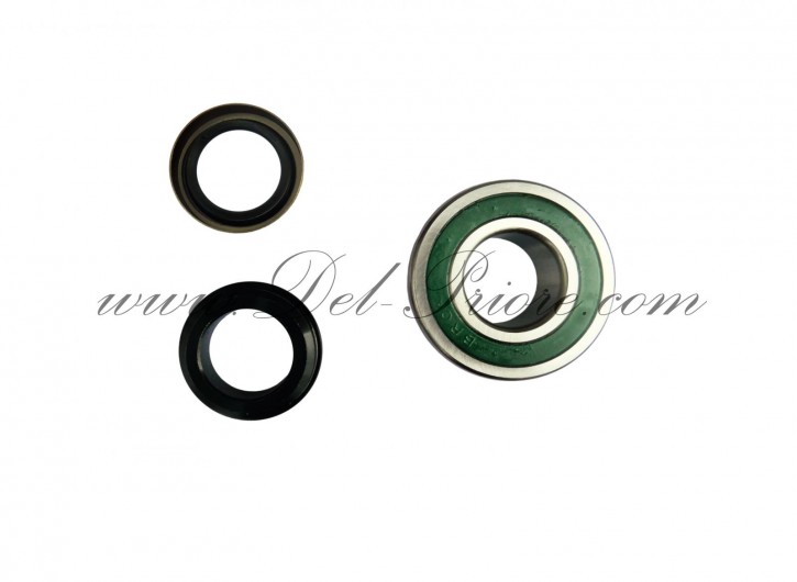 set wheel bearing, rear, included shrunk colar + oil seal BS, CS1, CS0, CS2