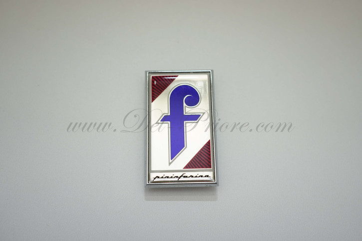 Pininfarina emblem, sideways to pin up, from 1975