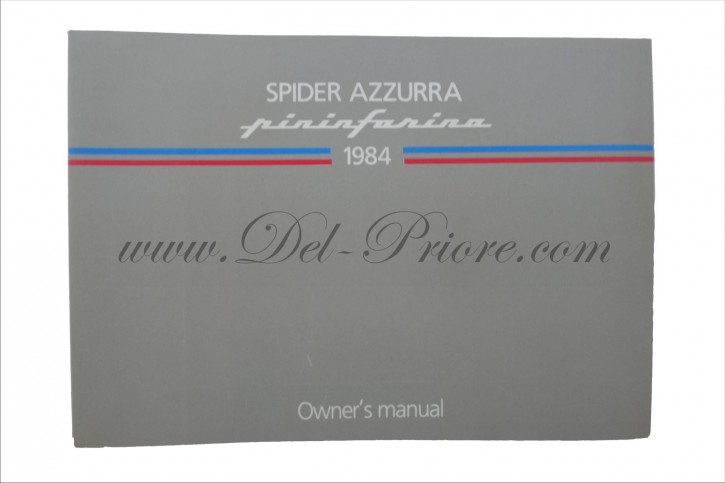 instruction book , Spider azzurra copy