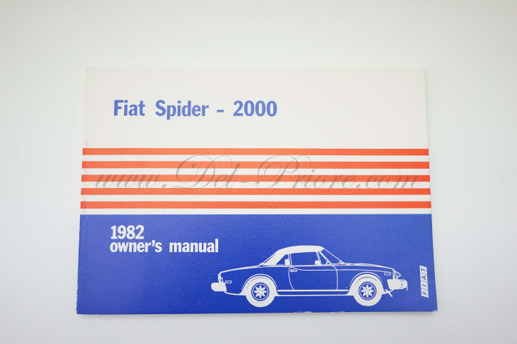 Betriebsanleitung Spider 2000 / 1982