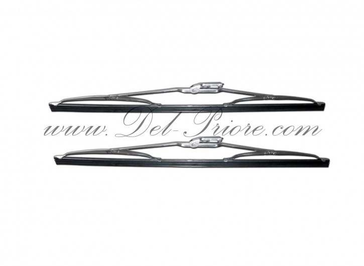 set of chrome wiper blades,7 mm //39 cm