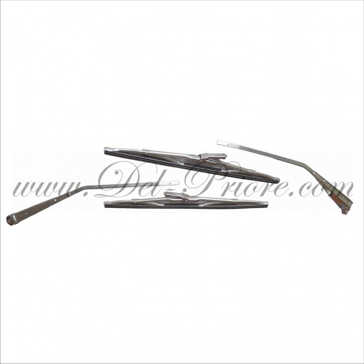 set of wiper arms and blades, chrome, GT, Giulia