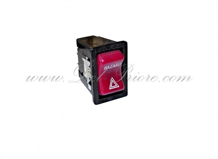 squared red rocker switch for hazard warning lights