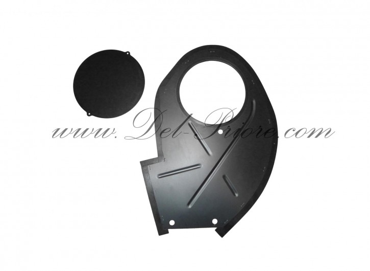 splash guard, front, LH, with cap