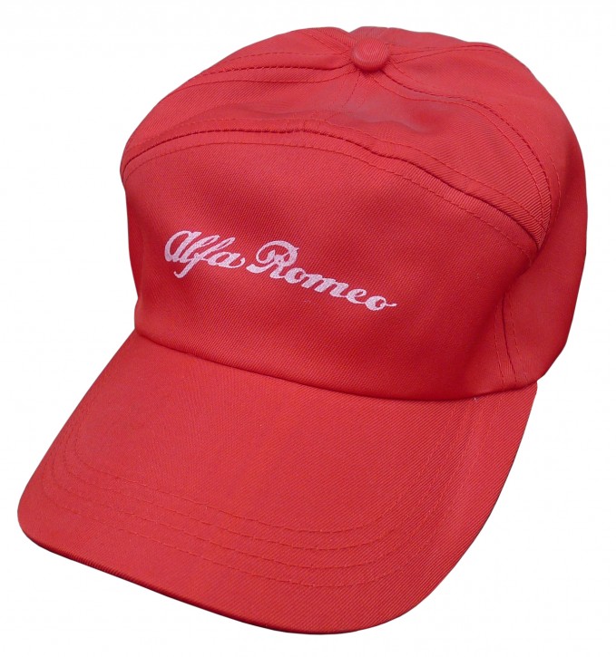 baseball cap with Alfa emblem