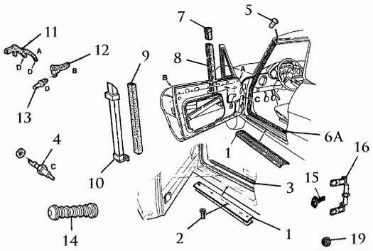 vite inox per modanatura