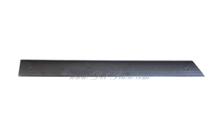 Moulure supérieure pour panneau de porte, plastique noir, gauche