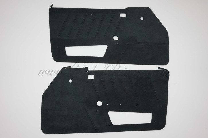 kit black alcantara door covering