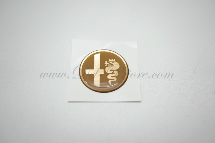 emblem Alfa Romeo gold Ø 32 mm for big ash-tray 1750 /2000