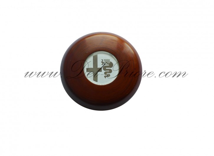 horn button, wood with Alfa-Romeo emblem, for pos. 25-3