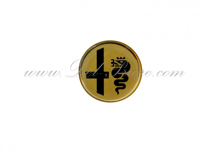 Alfa emblem golden coloured Ø 40 mm for horn button