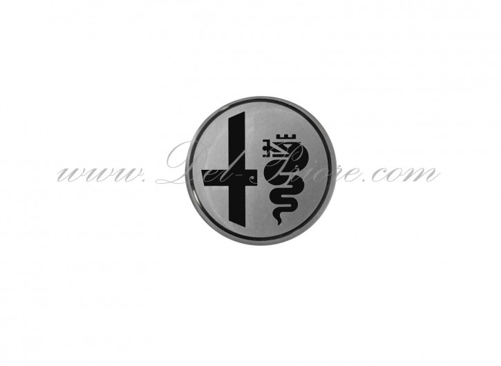 alfa emblem silver coloured 40 mm diam., for horn button