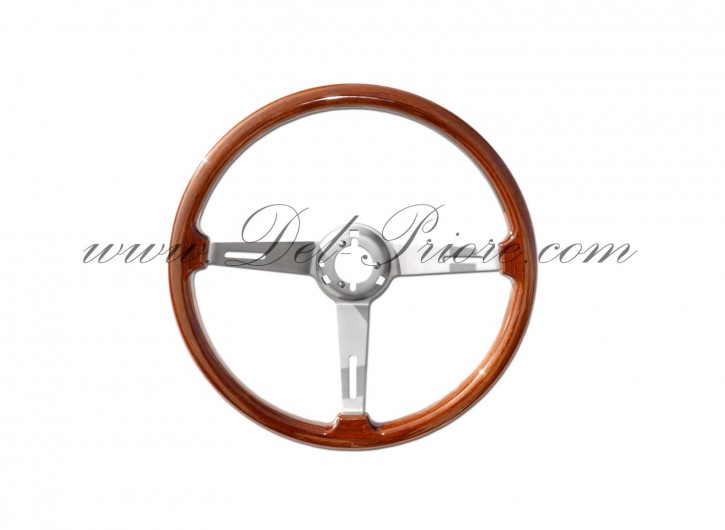 Wooden steering wheel orig. Alfa without horn button, deep-dish, Spider, Bertone