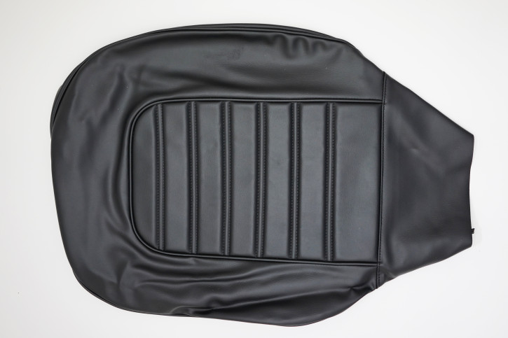 black armrest cover, cross-quilted