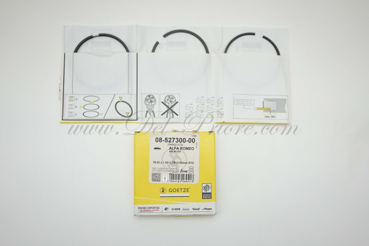 Satz Kolbenringe 1600 (f. Kolben) 1,5/1,75/3,5  78 mm  66-94