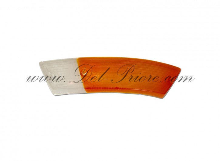 left turn signal cap, orange/white