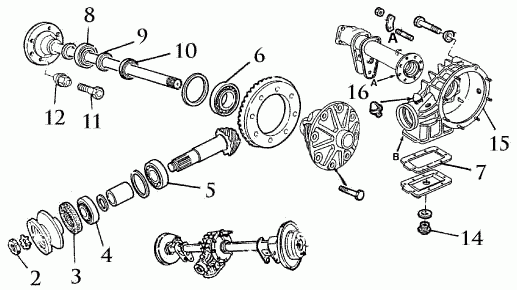 disc bevel wheel 10/43, 2,0 Spider