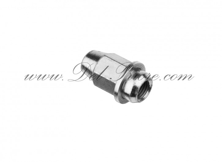 cap wheel nut, collar cap nut, right-handed thread, chromed for steel rims