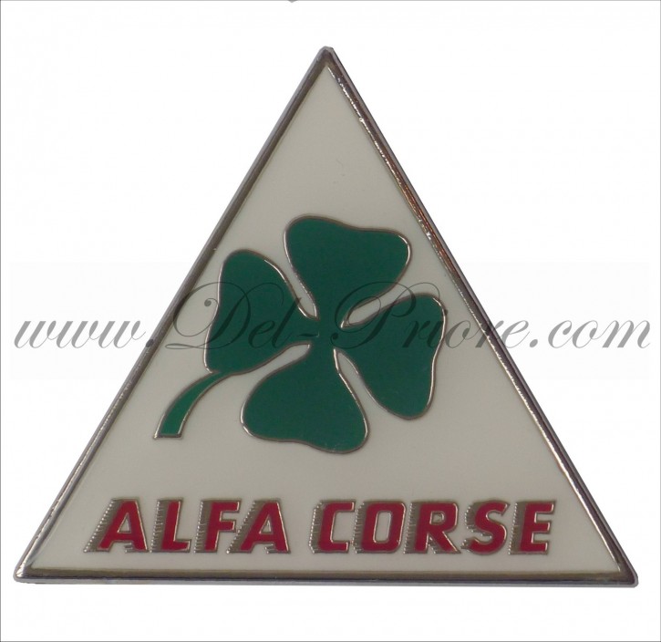 Alfa Corse plaque, métal