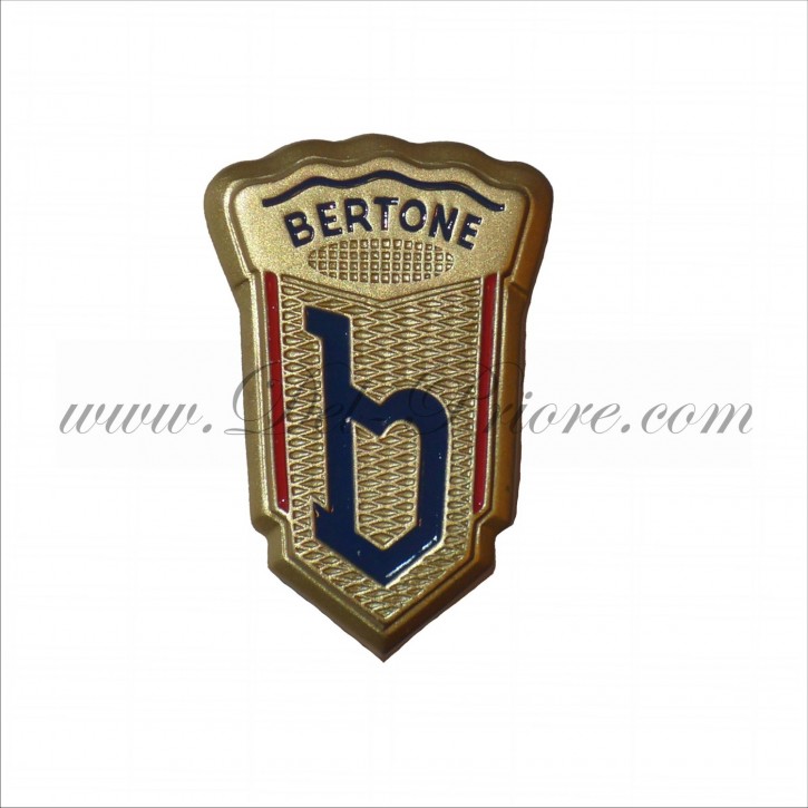Bertone emblème dorée, émaillé