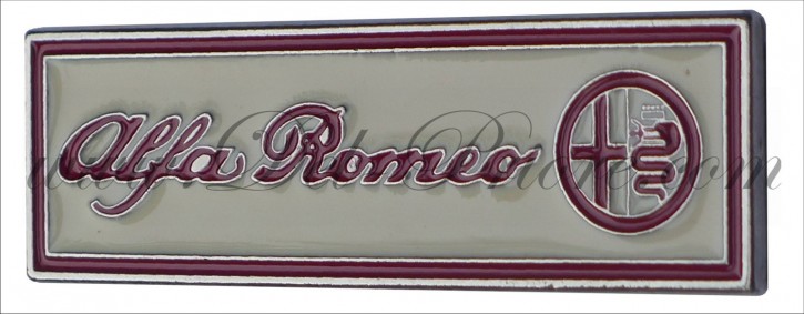 Alfa Romeo plaque, métal