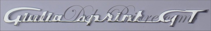 écriture chromée Giulia Sprint GT