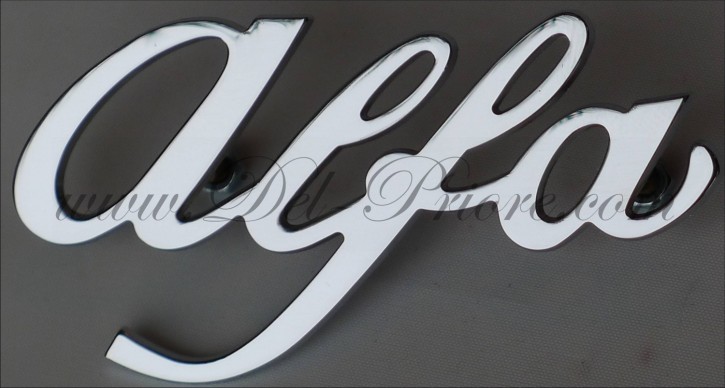 Ecriture chromée Alfa Romeo (2 pièces)