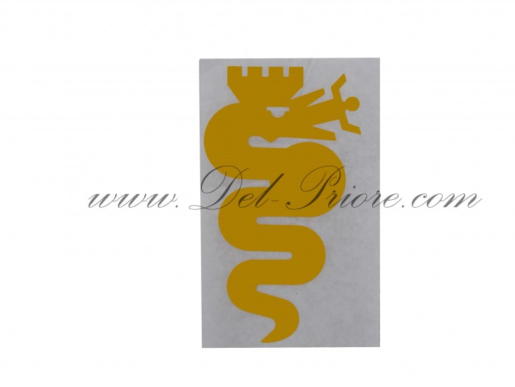 adesivo Alfa Romeo serpente rosso, nero, giallo o verde ca. 10cm
