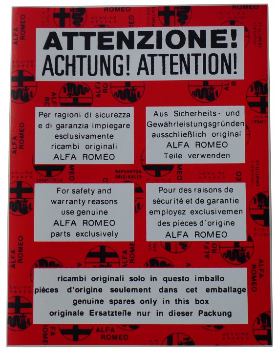 adhesivo: .....ricambio originale 