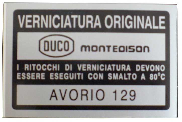 numero di colore "Avorio 129"