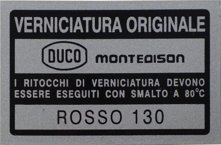 Numero di colore "Rosso 130"