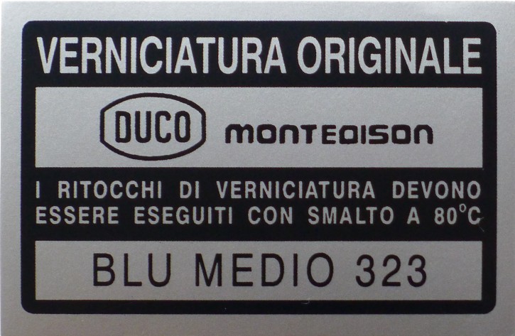 Numero di colore "Blu Medio 323"