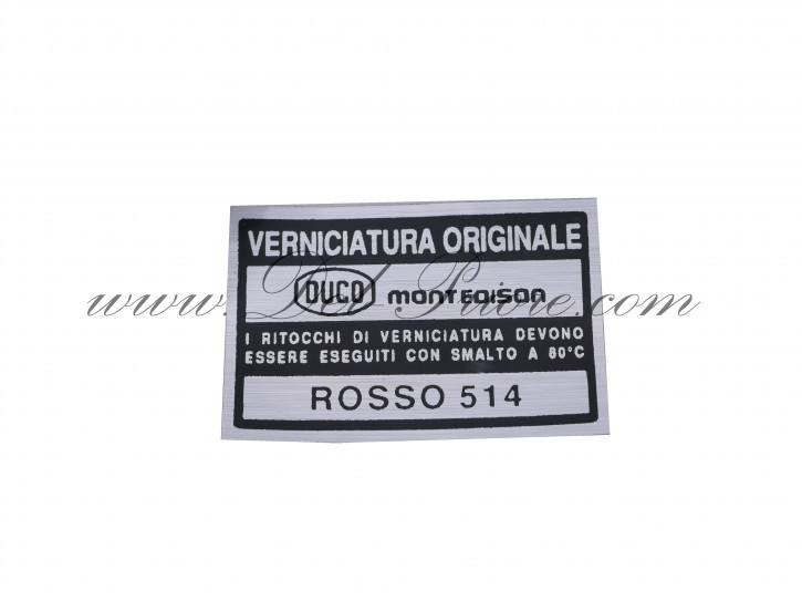 numero di colore = rosso 514