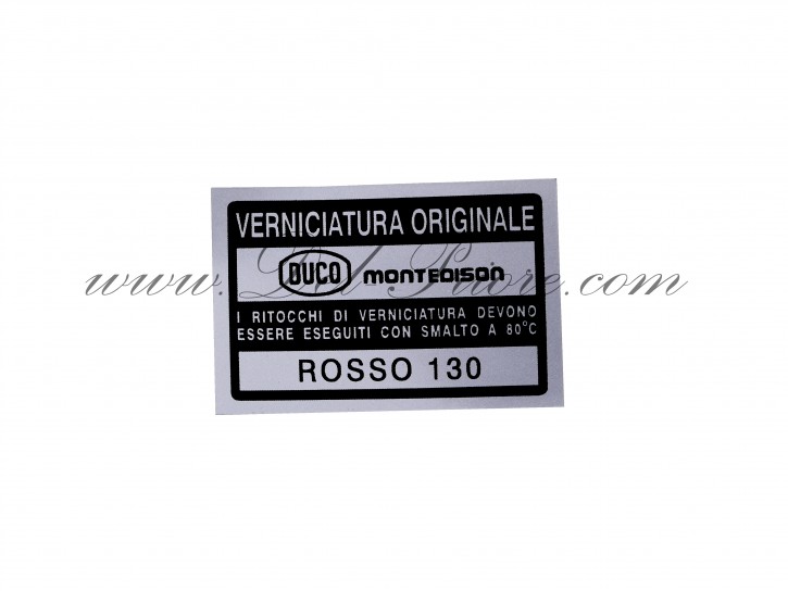 adhesivo numero di colore =rosso 130