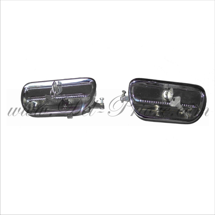 set door handles with belt buckle, left set door handles with belt buckle, left