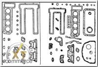 Pochette de joints moteur 1750, sans bourrage et joint e culasse