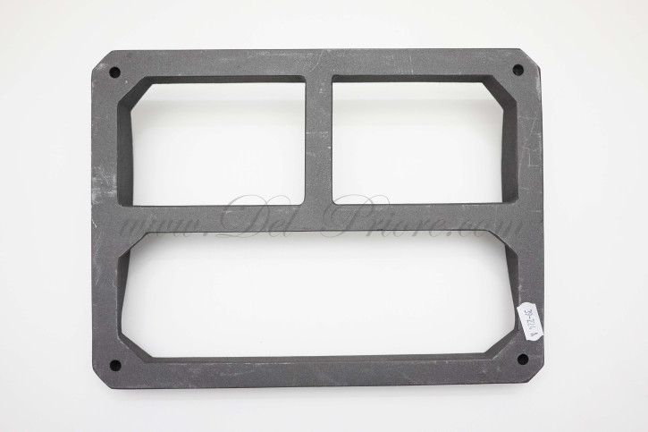 porta targa posteriore alluminio