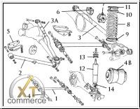 Boccola in gomma per asta Panhard AS,BS,AC,BC