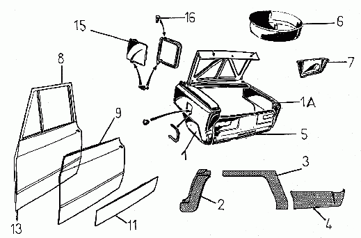 cotter pin for door articulation