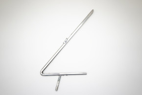 telaio supporto cromato per vetro triangolare sinistra