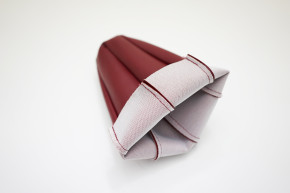 Sac de levier rouge, similicuir, soudé en haut