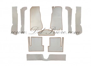 Jeu tapis beige velours finement (10 pièce) beige