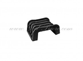 Rubber for radiator mounting below